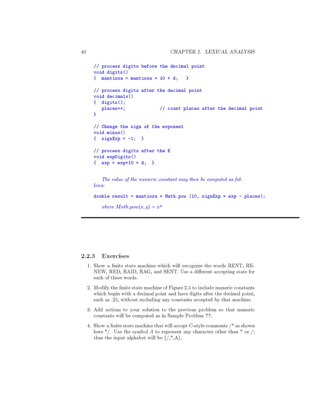 Compiler Design: Theory, Tools, and Examples - Page 46